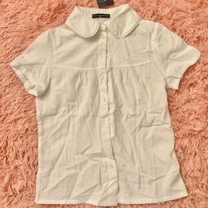 Brandy Melville striped cotton shirt NWT Peter Pan collar